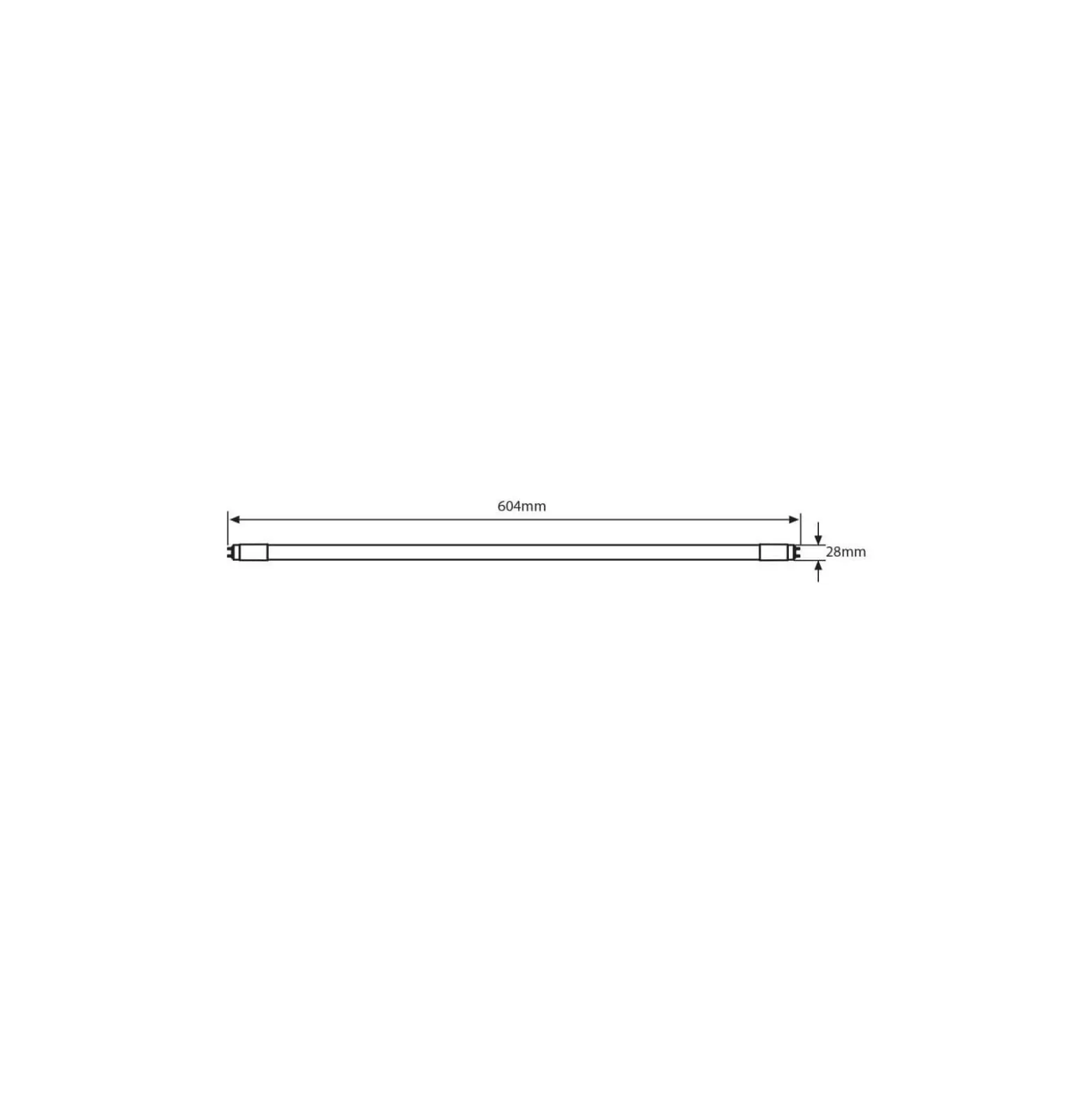 Noxion LED Rör T8 Avant Extreme (EM/Mains) High Output 8.2W 1150lm - 827 Extra Varm Vit | 60cm - Ersättare 18W