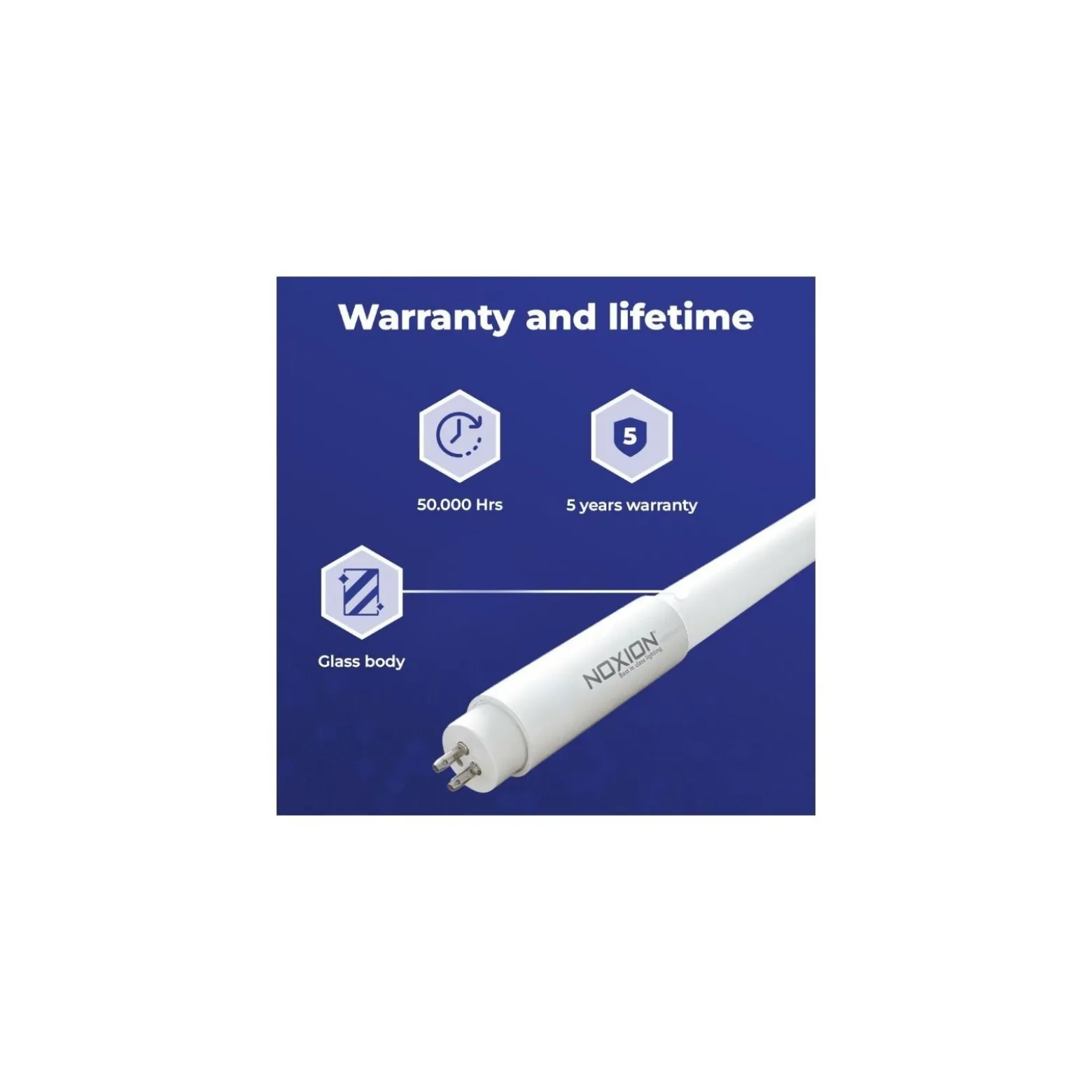 Noxion LED Rör T5 Avant Extreme (Mains AC) High Output 26W 3900lm - 840 Kallvit | 145cm - Ersättare 49W