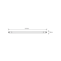 Noxion LED Rör T8 (EM/Mains) Ultra Efficiency 22.1W 4100lm - 865 Dagsljus | 150cm - Ersättare 58W