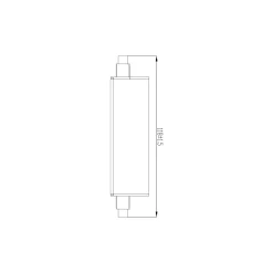 Noxion LED R7s 118mm Klar 15W 2000lm - 827 Extra Varm Vit | Dimbar - Ersättare 125W
