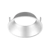 Noxion LED Spot Ares Djup ring Vit - med Inre Ring Silver | Utskärning 68mm - incl. GU10 Fitting