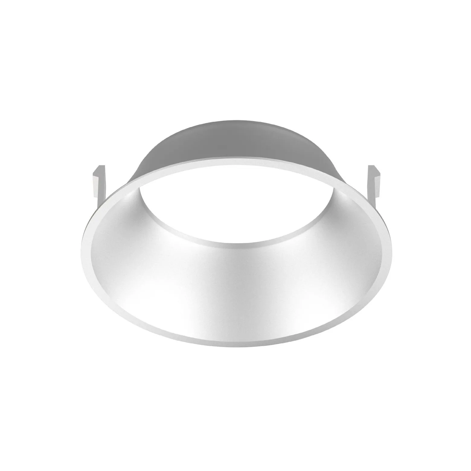 Noxion LED Spot Ares Djup Vit 6W 540lm 927-940 3CCT - med Inre Ring Silver | Utskärning 68mm