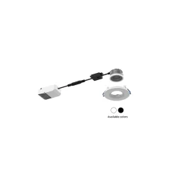 Noxion LED Spot Ares Fast Svart 6W 540lm - 927-940 3CCT | Utskärning 68mm