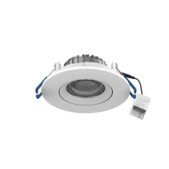 Noxion LED Spot Ares Lutningsbar Vit 6W 540lm 927-940 3CCT | Utskärning 68mm