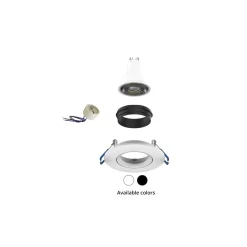 Noxion LED Spot Ares Lutningsbar Vit | Utskärning 68mm - incl. GU10 Fitting