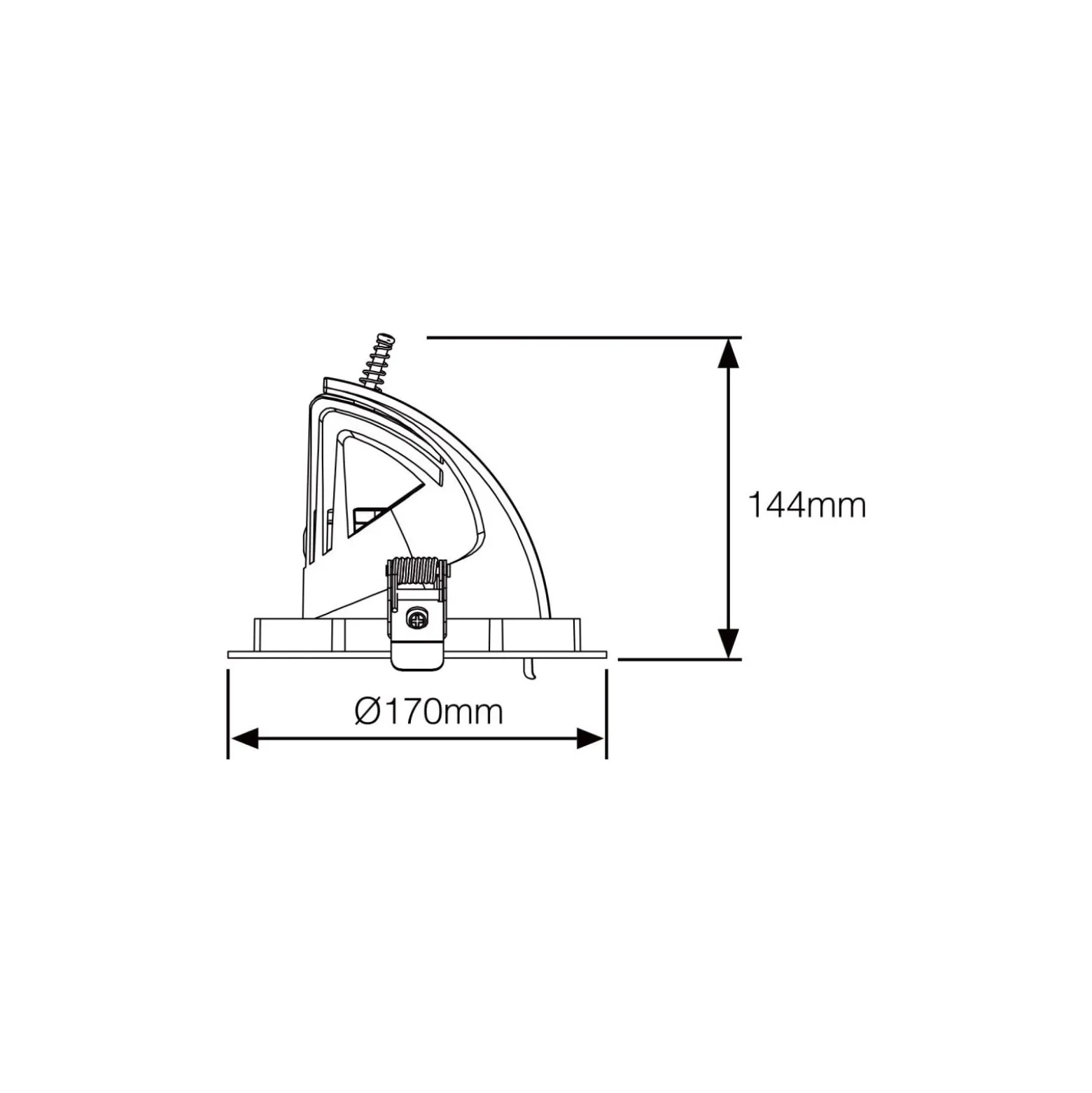 Noxion LED Spot Forza Svart 35W 3000lm 36D - 930 Varm Vit | 168mm - Bästa Färgåtergivning