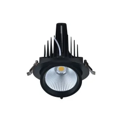Noxion LED Spot Forza V2 Aluminium Svart 28/32/36/40W - 3300/3700/4100/4500lm 36D - 930-940-957 CCT | 160mm - Utskärning 145mm - Bästa Färgåtergivning