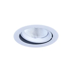 Noxion LED Spot Forza V2 Aluminium Vit 28W 3300lm 36D - 930-940-957 CCT | 160mm - Utskärning 145mm - Bästa Färgåtergivning