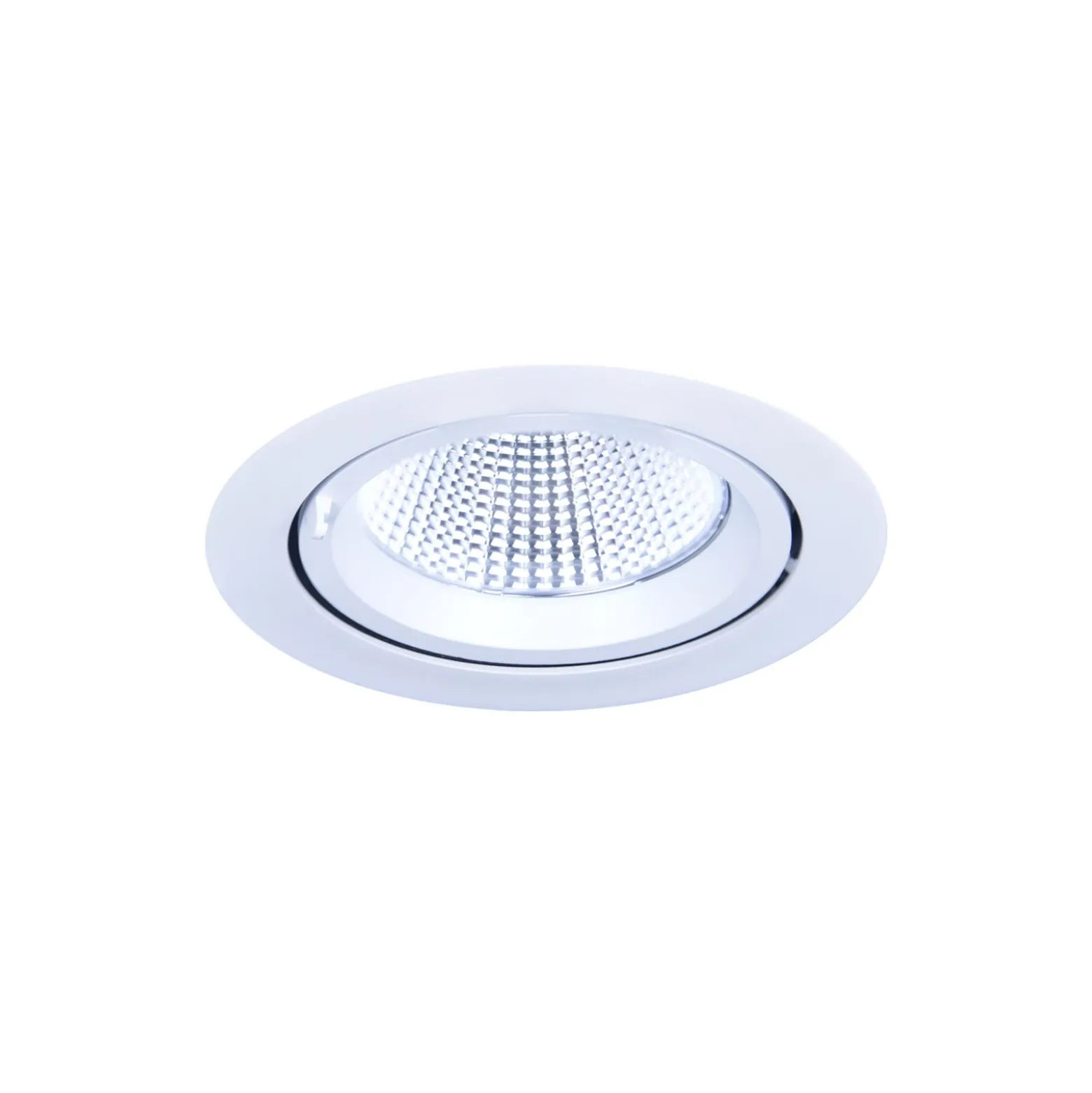 Noxion LED Spot Forza V2 Aluminium Vit 28/32/36/40W - 3300/3700/4100/4500lm 36D - 930-940-957 CCT | 160mm - Utskärning 145mm - Bästa Färgåtergivning
