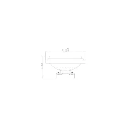 Noxion LED Spot G53 AR111 11.7W 800lm 40D - 930 Extra Varm Vit | Bästa Färgåtergivning - Dimbar - Ersättare 75W