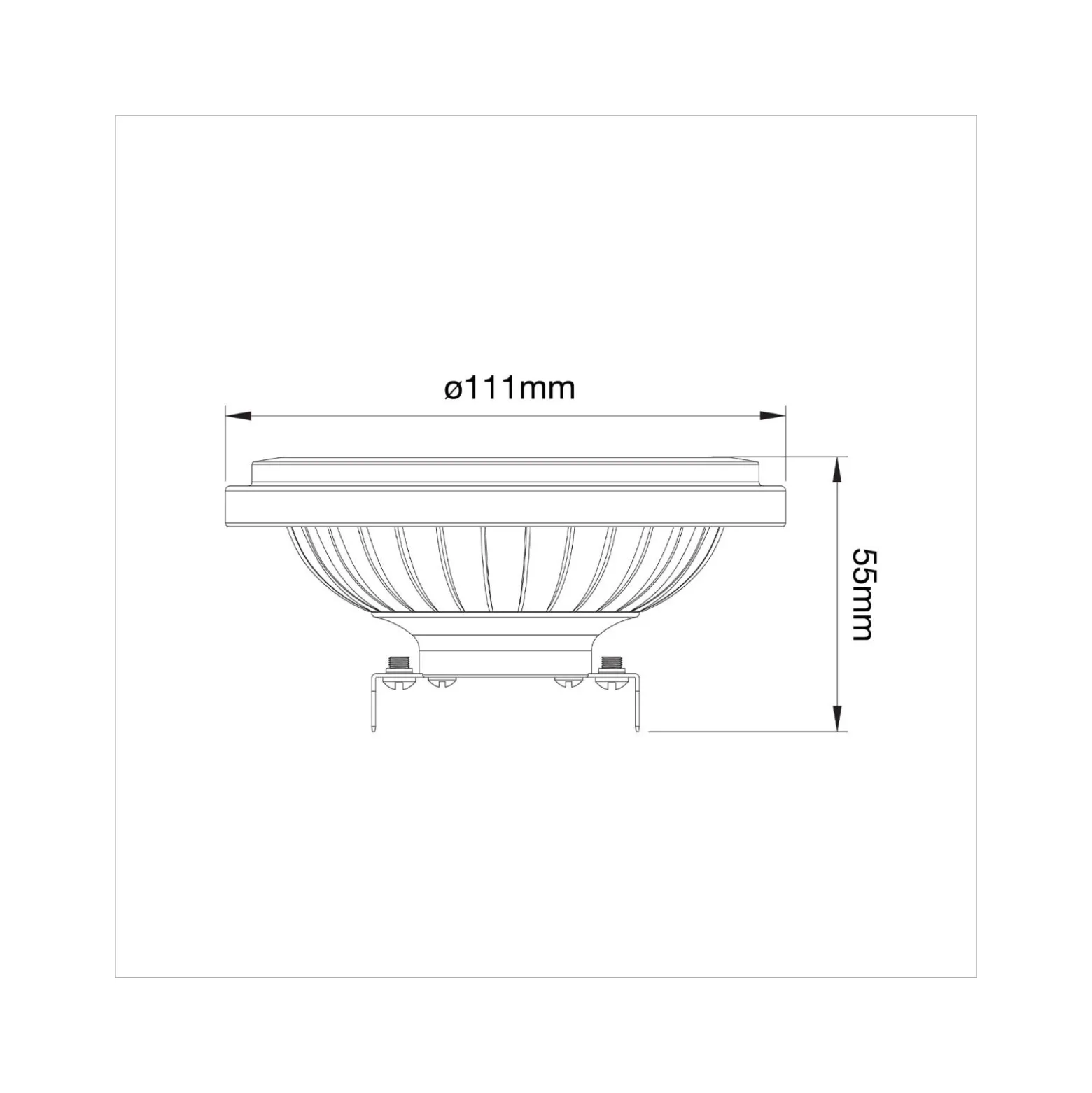 Noxion LED Spot G53 AR111 11.7W 800lm 24D - 930 Extra Varm Vit | Bästa Färgåtergivning - Dimbar - Ersättare 75W