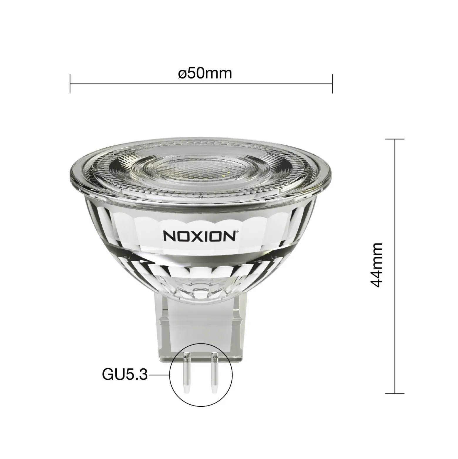 Noxion LED Spot GU5.3 MR16 2.9W 230lm 36D - 827 Extra Varm Vit | Ersättare 20W
