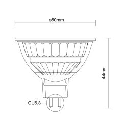 Noxion LED Spot GU5.3 MR16 2.9W 230lm 36D - 827 Extra Varm Vit | Ersättare 20W