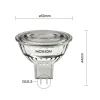 Noxion LED Spot GU5.3 MR16 4.4W 345lm 36D - 840 Kallvit | Ersättare 35W