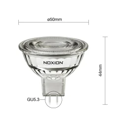 Noxion LED Spot GU5.3 MR16 6.1W 621lm 36D - 830 Varm Vit | Ersättare 50W