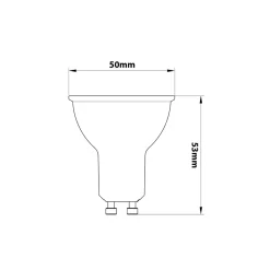 Noxion LED Spot GU10 PAR16 3W 230lm 36D - 827 Extra Varm Vit | Dimbar - Ersättare 35W