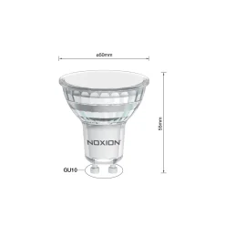 Noxion LED Spot GU10 PAR16 5.5W 620lm 120D - 840 Kallvit | Ersättare 50W