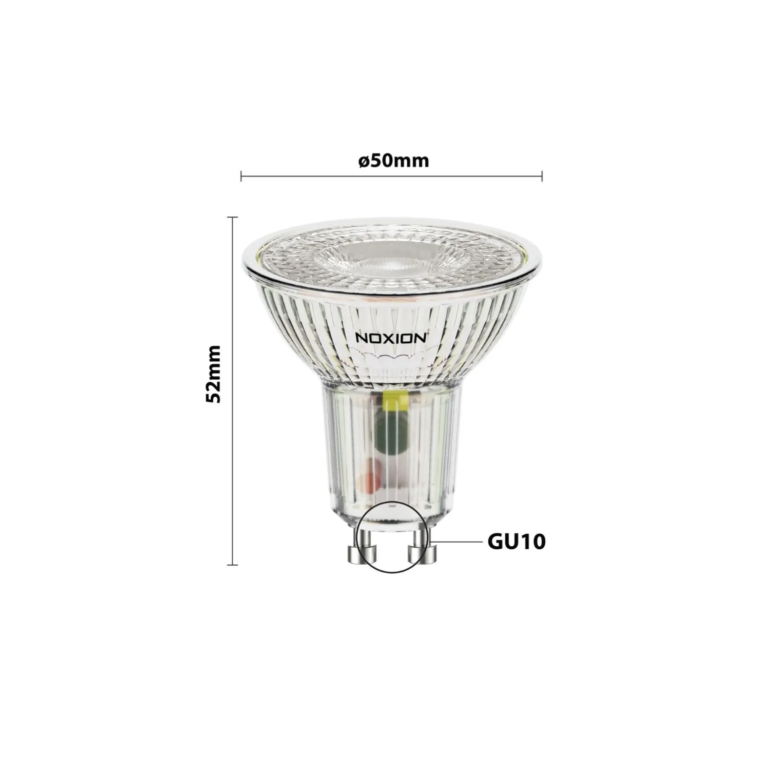 Noxion LED Spot GU10 PAR16 3.7W 270lm 36D - 840 Kallvit | Ersättare 35W