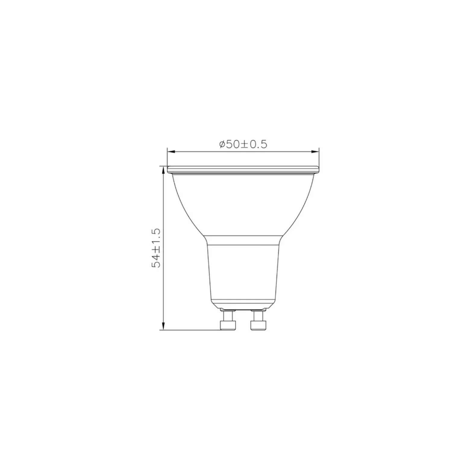 Noxion LED Spot GU10 PAR16 2.4W 230lm 36D - 830 Varm Vit| Ersättare 35W