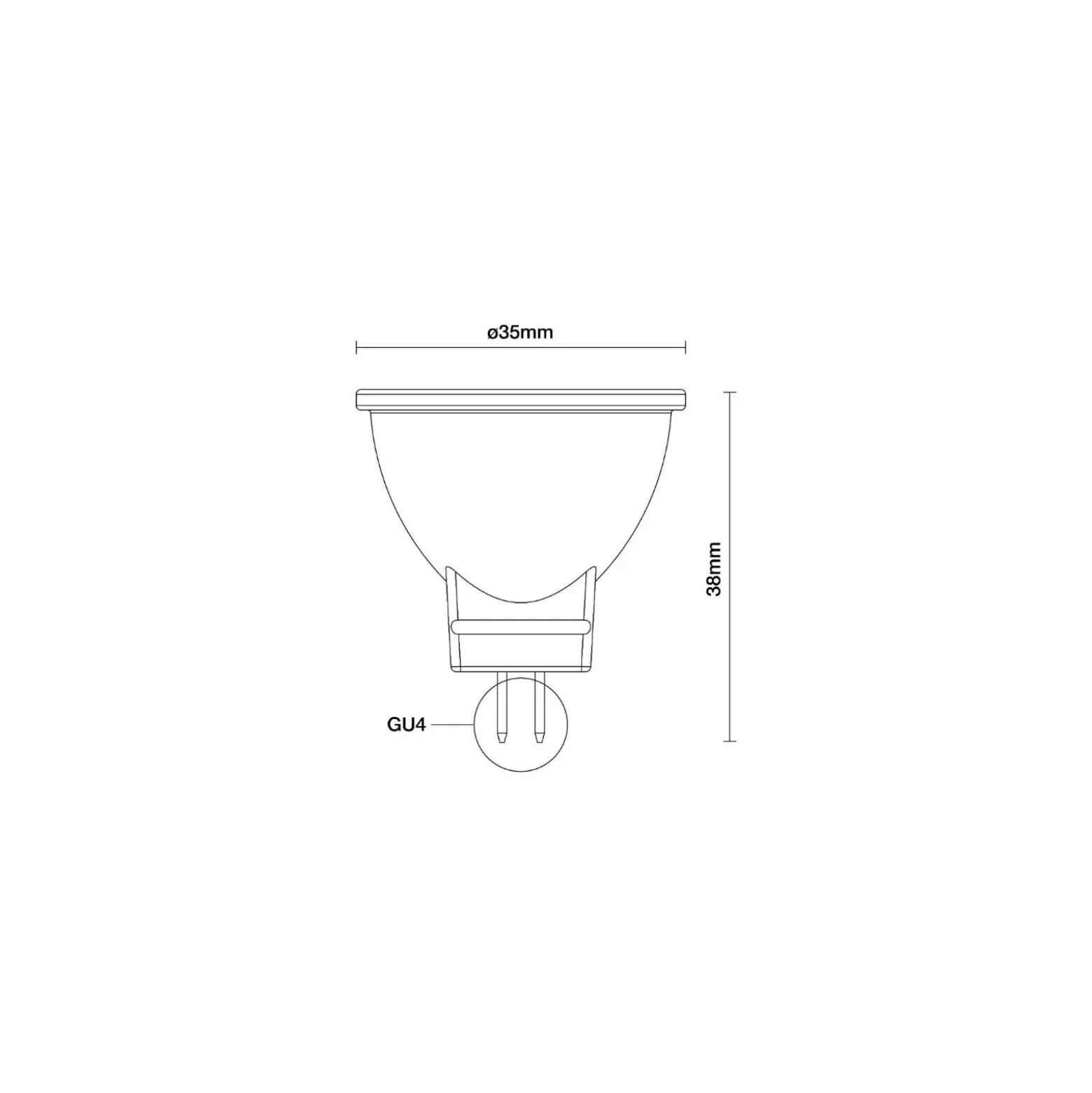 Noxion LED Spot Reflektor GU4 MR11 2.8W 184lm 36D - 927 Extra Varm Vit | Bästa Färgåtergivning - Dimbar - Ersättare 20W