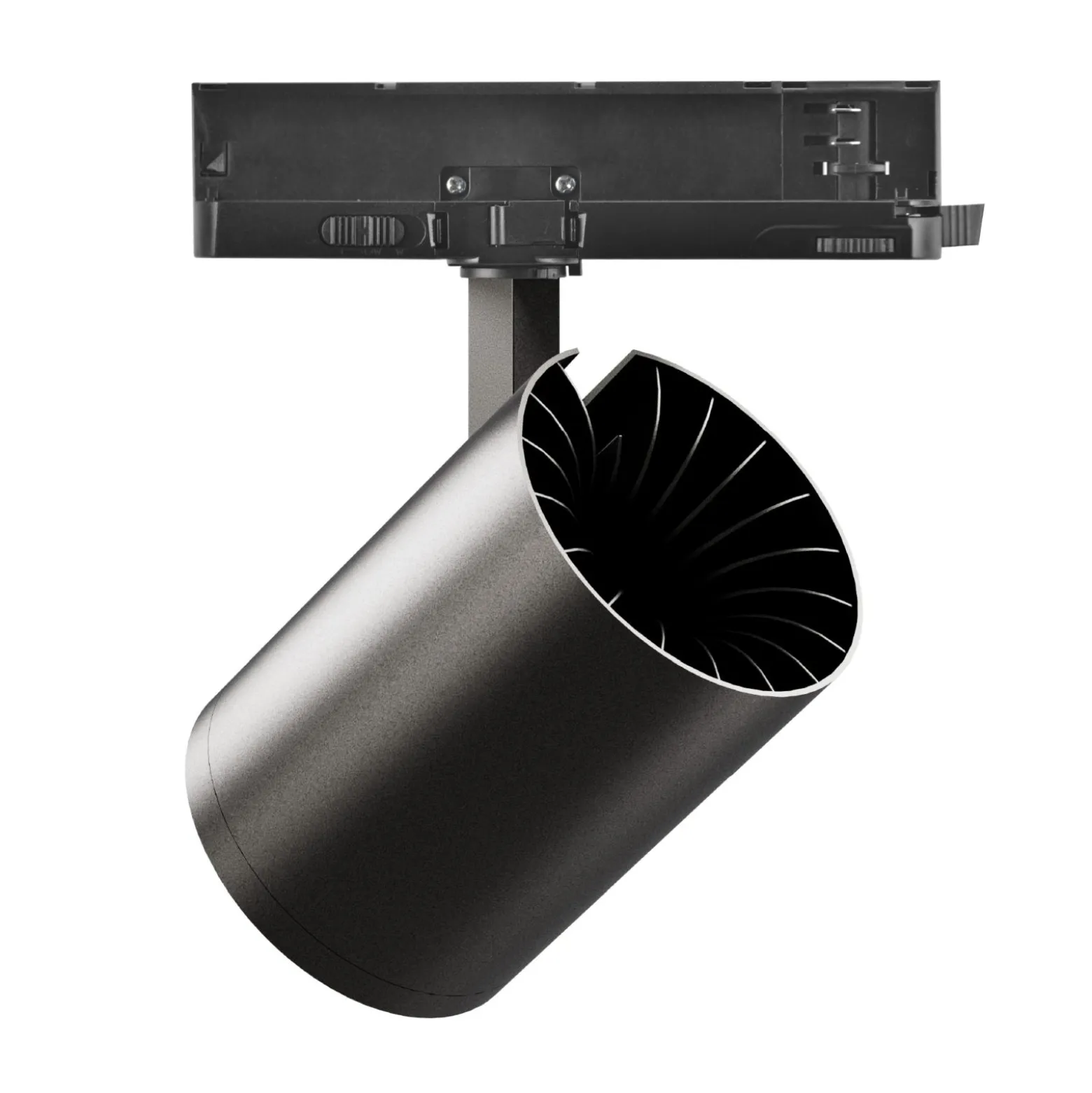 Noxion LED Spårbelysning 3-Fas Delta Pro Aluminium Svart 40W 4900lm 36D - 930-940-957 CCT | UGR <19