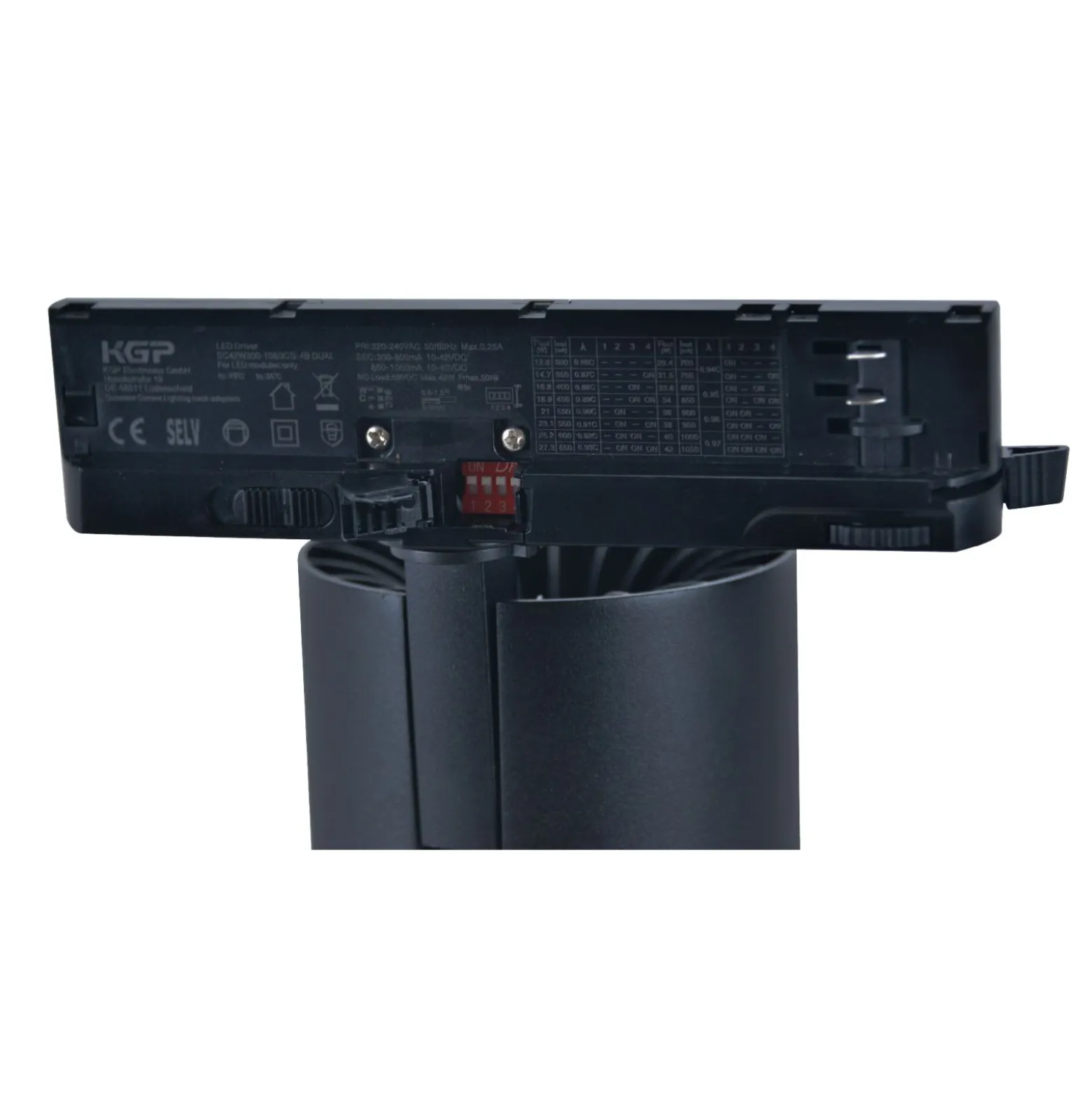 Noxion LED Spårbelysning 3-Fas Delta Pro 30W 3500lm 36D - 930-940-957 CCT | UGR <19