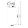 Noxion LED Spårbelysning 3-Fas Ecowhite Aluminium Svart 30W 3210lm 36D - 840 Kallvit | UGR <19