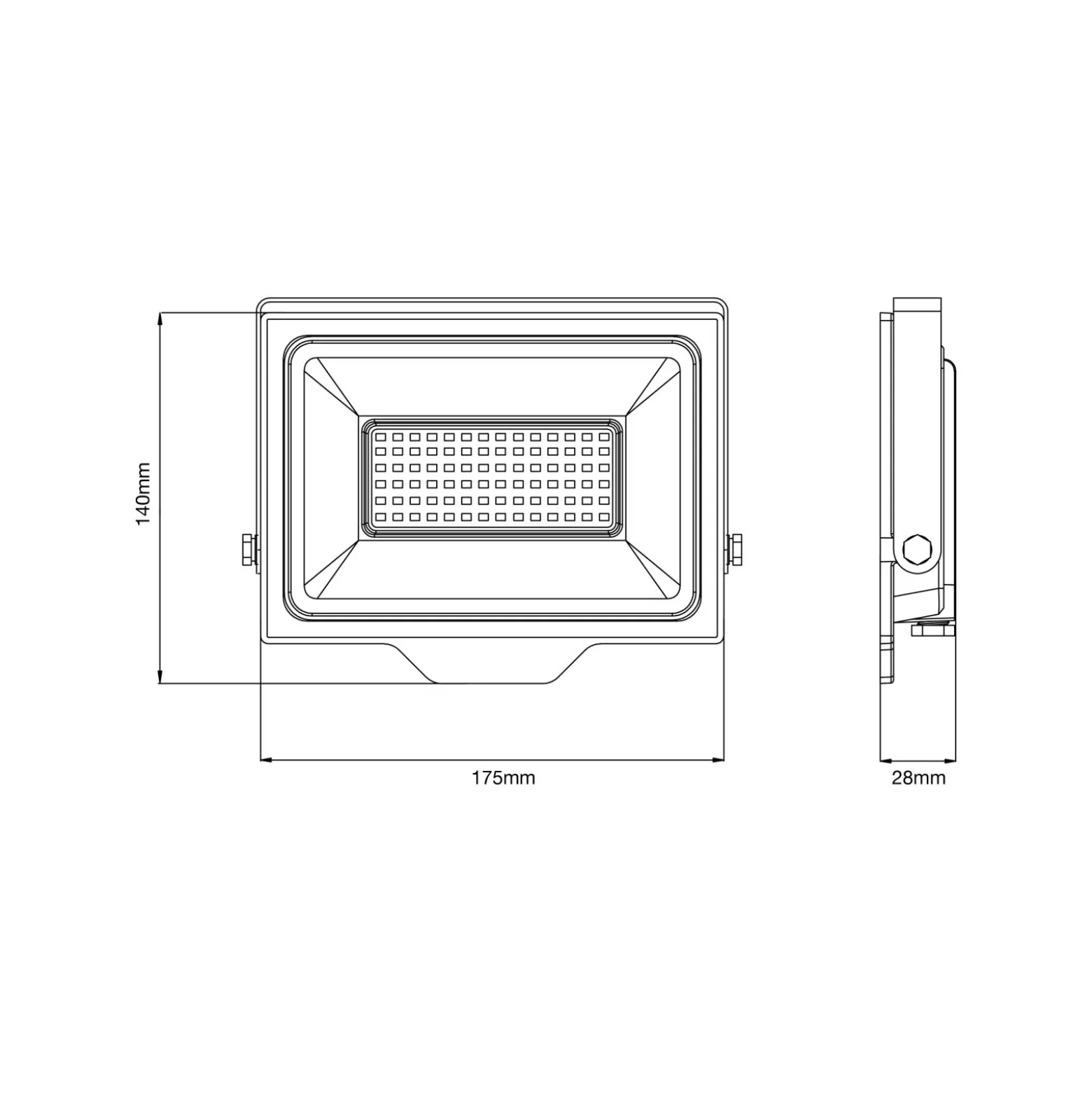 Noxion LED Strålkastare Beamy G3.1 Svart 50W 5500lm 110D - 840 Kallvit | IP65 - Symmetrisk