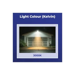 Noxion LED Strålkastare Beamy G3 50W 5500lm 110D - 830 Varm Vit | IP44 - Rörelse- och Ljussensor - Symmetrisk