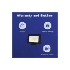 Noxion LED Strålkastare Beamy Aluminium Svart 20W 2200lm 100D - 830 Varm Vit | IP65 - Symmetrisk