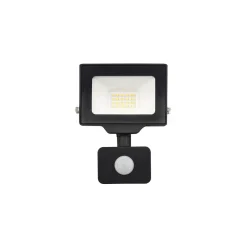 Noxion LED Strålkastare Beamy G3.1 Svart 20W 2200lm 100D - 830 Varm Vit | IP44 - Rörelse- och Ljussensor - Symmetrisk