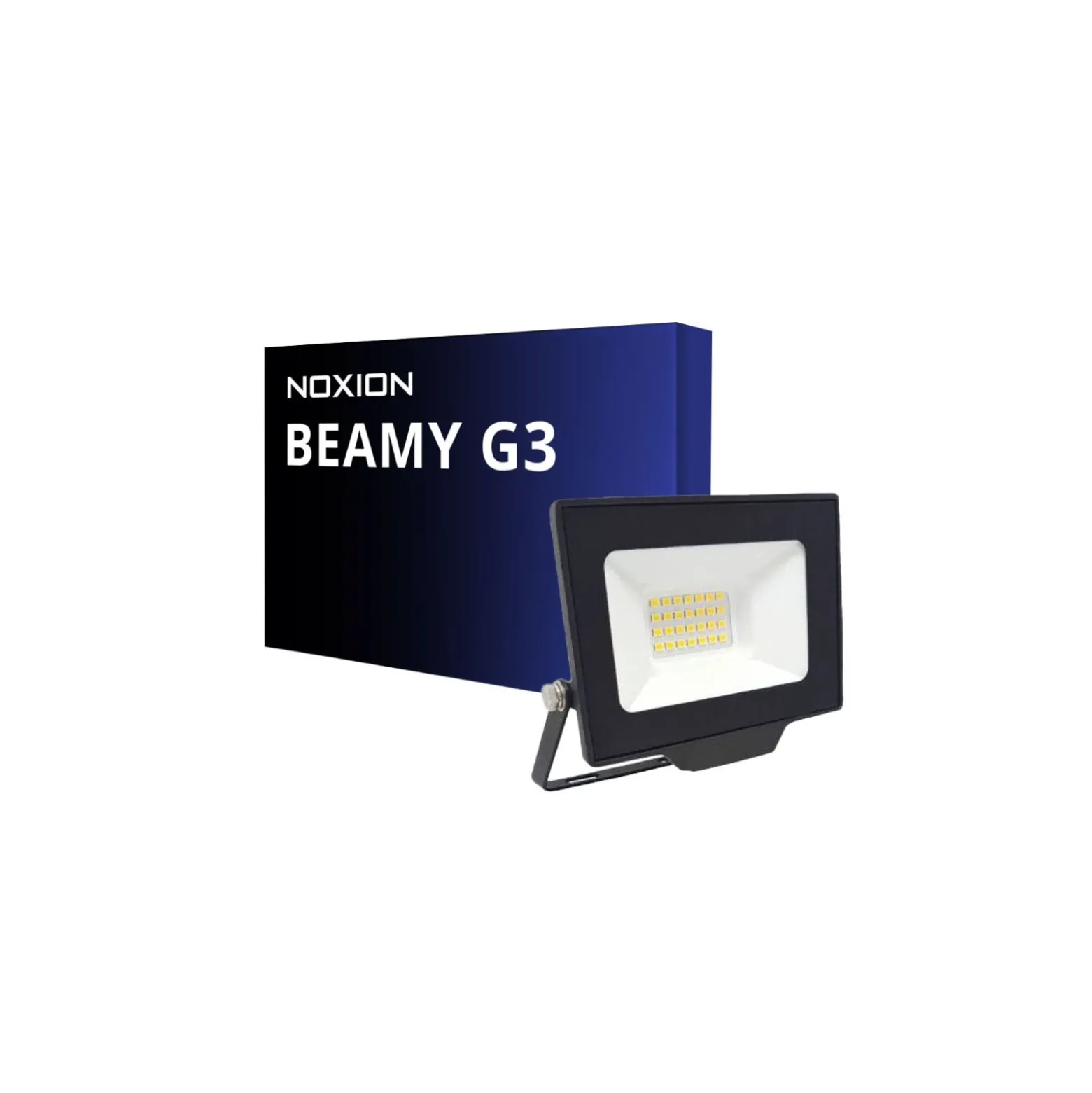 Noxion LED Strålkastare Beamy G3.1 Svart 20W 2200lm 100D - 840 Kallvit | IP65 - Symmetrisk