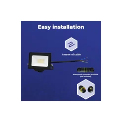 Noxion LED Strålkastare Beamy G3.1 Svart 20W 2200lm 100D - 840 Kallvit | IP65 - Symmetrisk