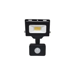 Noxion LED Strålkastare Beamy G3.1 Svart 10W 1100lm 100D - 830 Varm Vit | IP44 - Rörelse- och Ljussensor - Symmetrisk