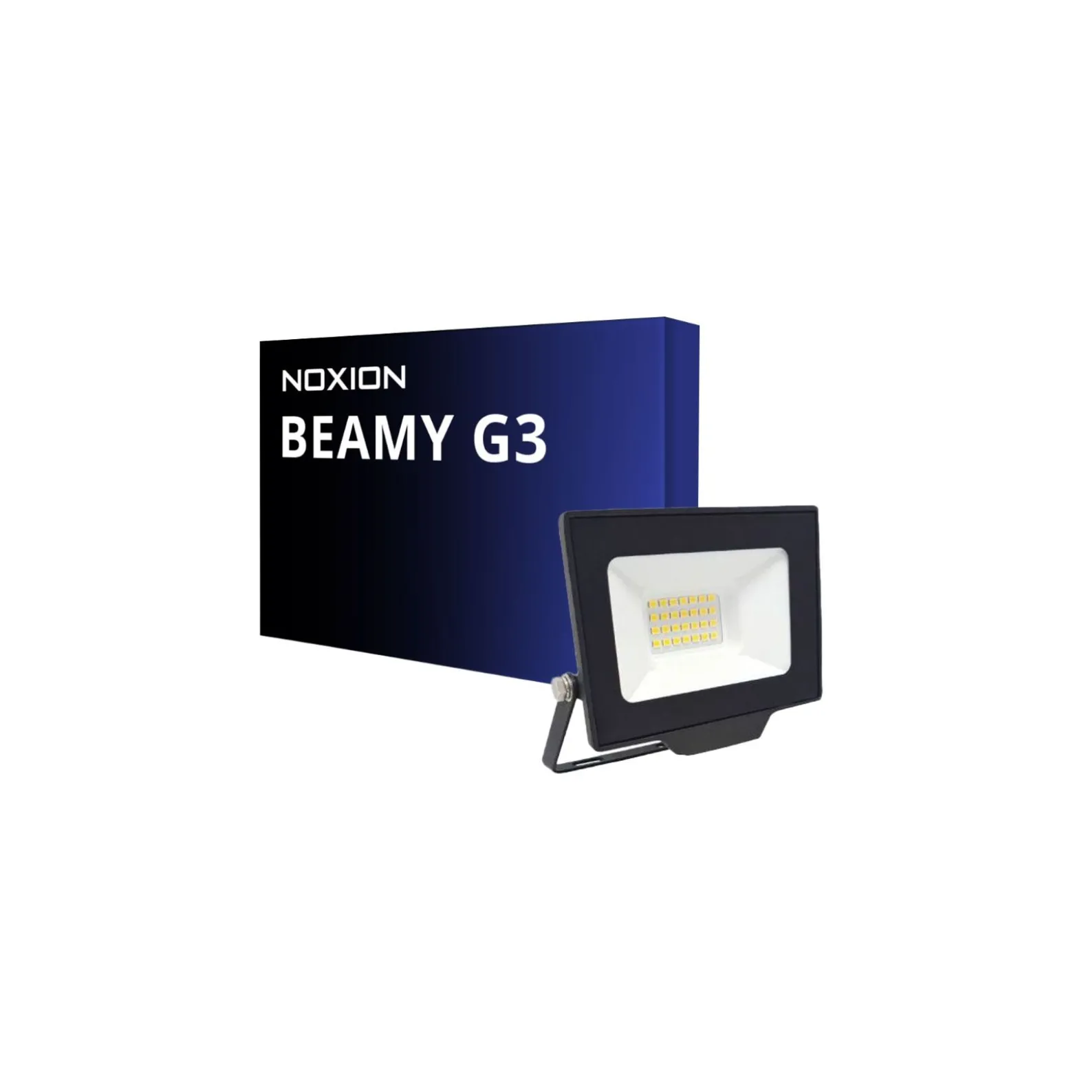 Noxion LED Strålkastare Beamy G3.1 Svart 30W 3300lm 110D - 830 Varm Vit | IP65 - Symmetrisk