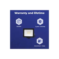Noxion LED Strålkastare Beamy G3.1 Svart 30W 3300lm 110D - 830 Varm Vit | IP65 - Symmetrisk