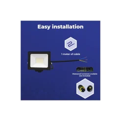 Noxion LED Strålkastare Beamy G3.1 Svart 30W 3300lm 110D - 840 Kallvit | IP65 - Symmetrisk