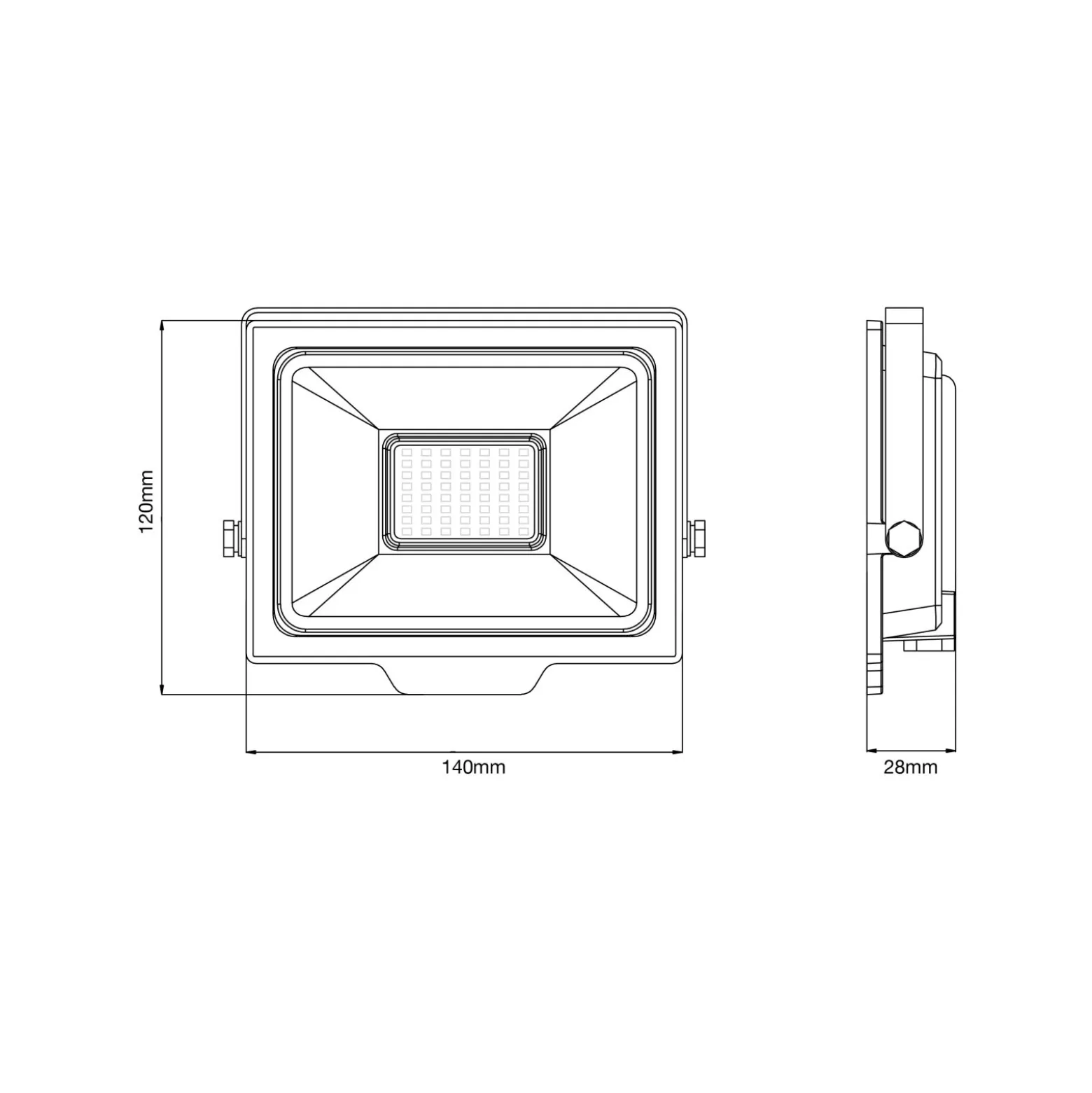 Noxion LED Strålkastare Beamy G3.1 Svart 30W 3300lm 110D - 840 Kallvit | IP65 - Symmetrisk