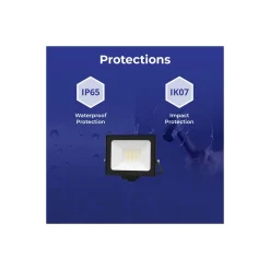 Noxion LED Strålkastare Beamy G3.1 Svart 30W 3300lm 110D - 840 Kallvit | IP65 - Symmetrisk