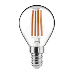 Noxion Lucent LED E14 boll Filament Klar 4.5W 470lm - 827 Extra Varm Vit | Ersättare 40W