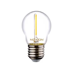 Noxion Lucent LED E27 boll Filament Klar 1.4W 136LM - 827 Extra Varm Vit | Ersättare 15W
