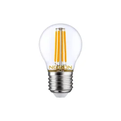 Noxion Lucent LED E27 boll Filament Klar 4.5W 470lm - 827 Extra Varm Vit | Ersättare 40W
