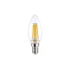 Noxion Lucent LED E14 Kronljus Filament Klar 4.5W 470lm - 827 Extra Varm Vit | Ersättare 40W