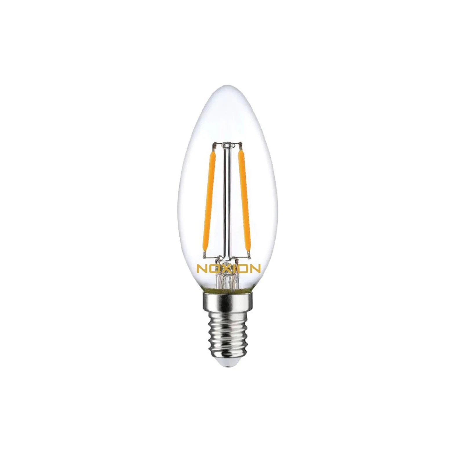 Noxion Lucent LED E14 Kronljus Filament Klar 2.5W 250lm - 827 Extra Varm Vit | Dimbar - Ersättare 25W