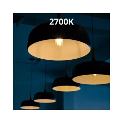 Noxion Lucent LED E27 Päron Filament Klar 8.5W 1055lm - 827 Extra Varm Vit | Dimbar - Ersättare 75W