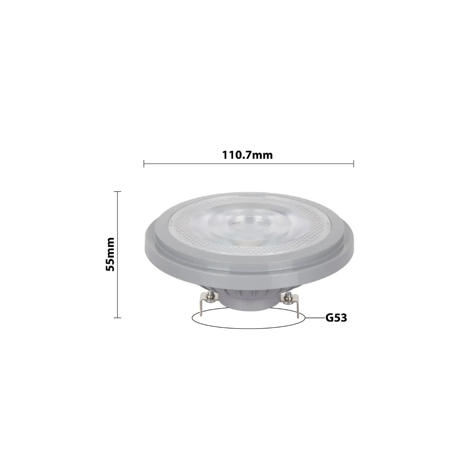 Noxion Lucent LED Spot G53 AR111 11.7W 800lm 40D - 927 Extra Varm Vit | Bästa Färgåtergivning - Dimbar - Ersättare 75W