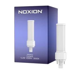 Noxion Lucent PLC LED (EM/Mains) V2.0 5.2W 650lm 830 Varm Vit | 2-Stift - Ersättare 13W