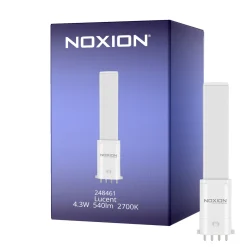 Noxion Lucent PL-S LED 4.3W - 827 Extra Varm Vit | 4-Stift - Ersättare 9W