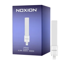Noxion Lucent PL-S LED 4.3W - 840 Kallvit | 2-Stift - Ersättare 9W