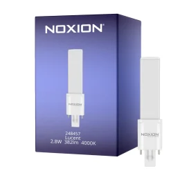 Noxion Lucent PL-S LED 2.8W - 840 Kallvit | 2-Stift - Ersättare 5W